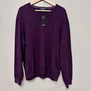 NWT Premise Men’s Maroon/Purple V-Neck Sweater Size XXL